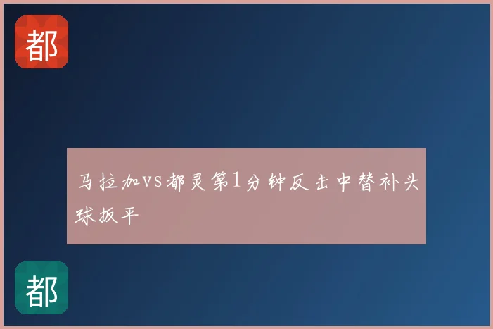 马拉加vs都灵第1分钟反击中替补头球扳平